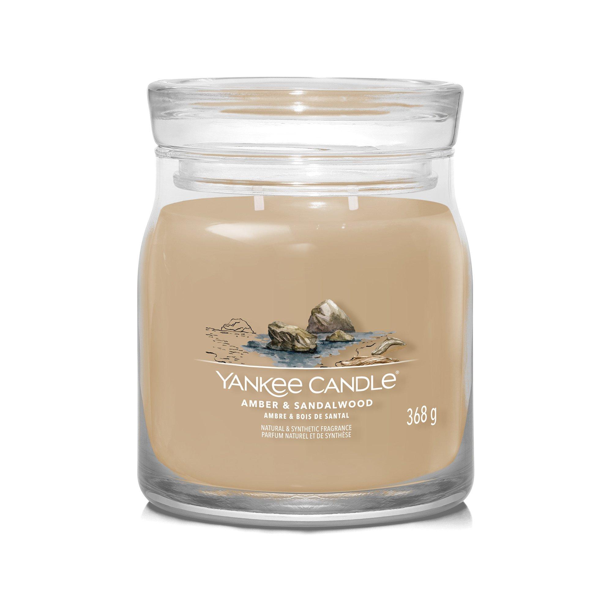 Yankee Candle Signature Duftkerze im Glas Amber & Sandalwood 