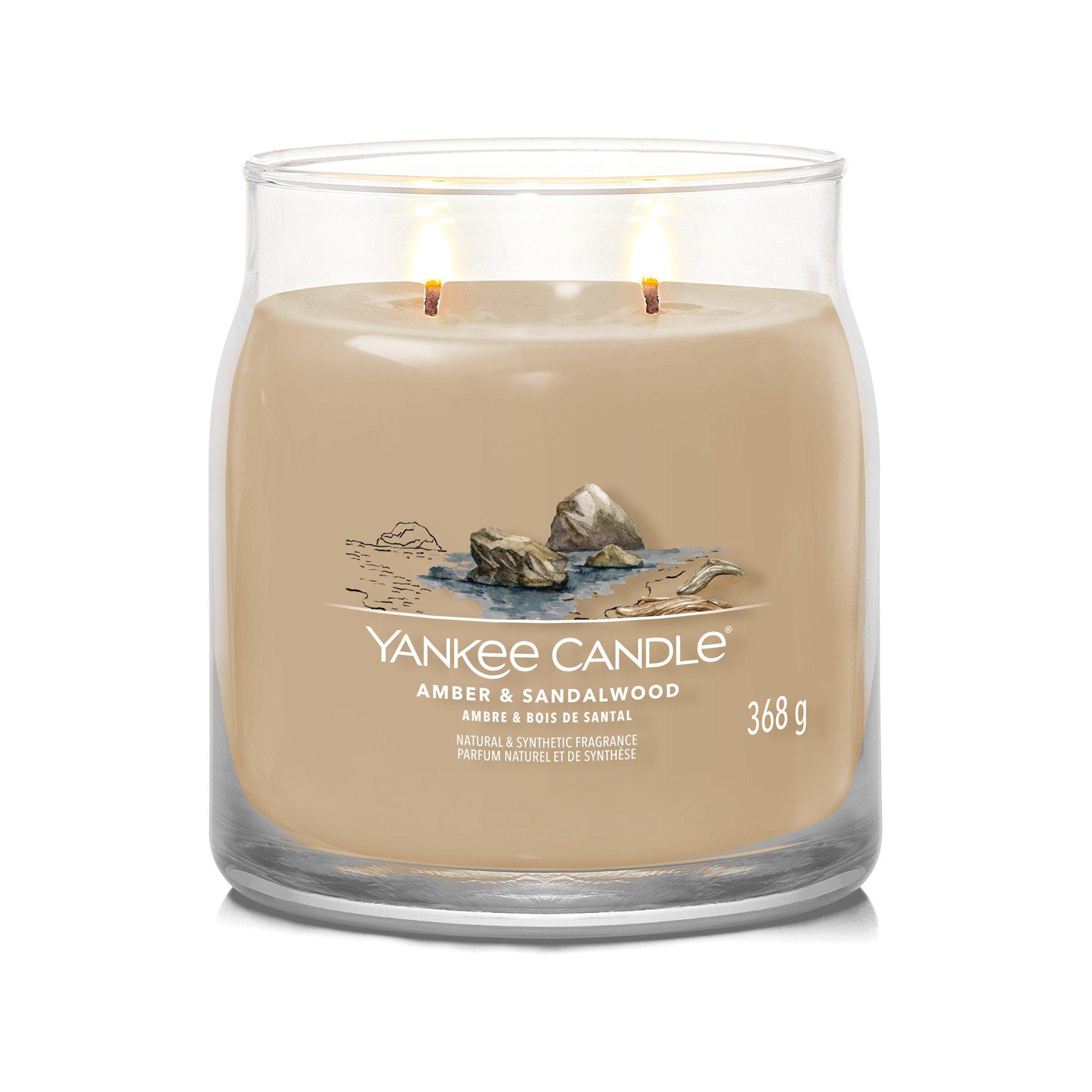 Yankee Candle Signature Duftkerze im Glas Amber & Sandalwood 