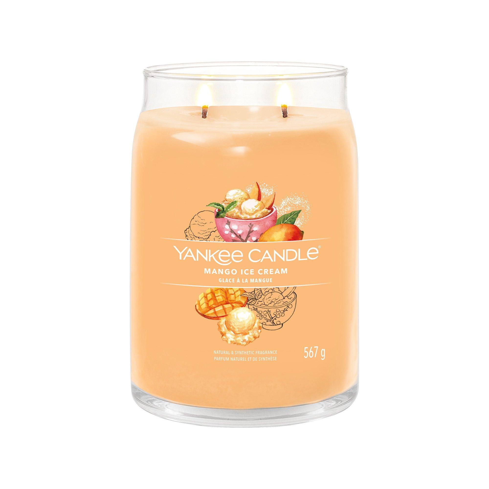 Yankee Candle Signature Duftkerze im Glas Mango Ice Cream 