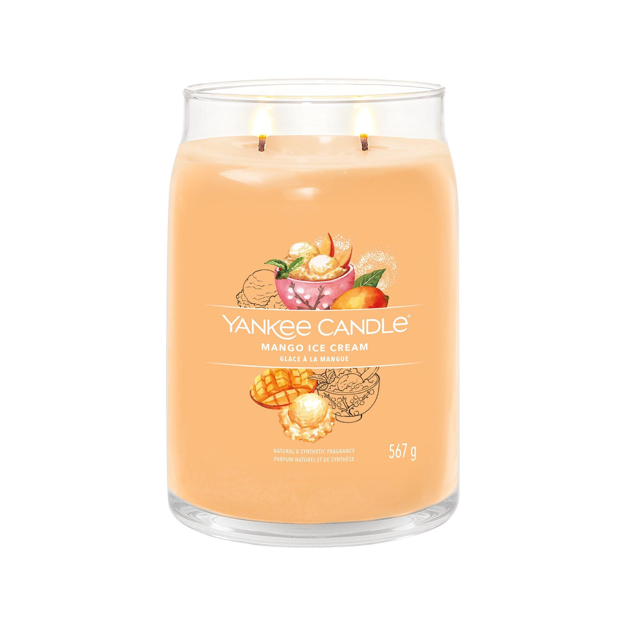 Yankee Candle Signature Duftkerze im Glas Mango Ice Cream 