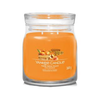 Yankee Candle Signature Bougie parfumée en verre Farm Fresh Peach 