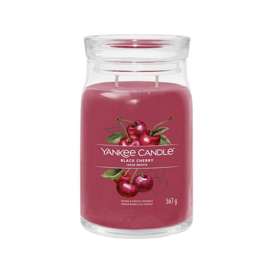 Yankee Candle Signature Duftkerze im Glas Black Cherry 