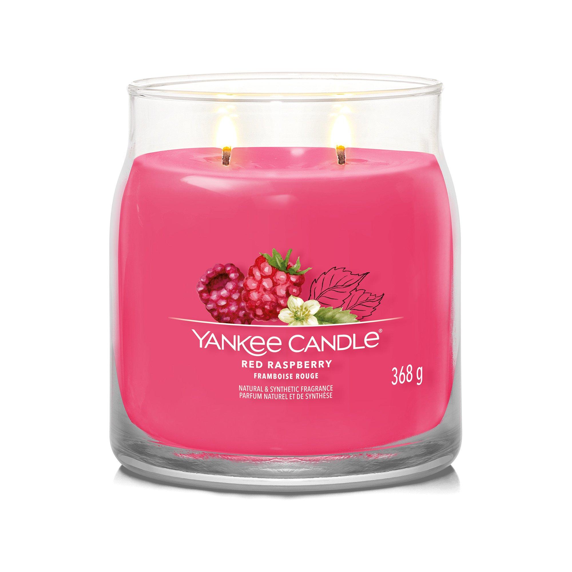 Yankee Candle Signature Candela profumata in vetro Red Raspberry 
