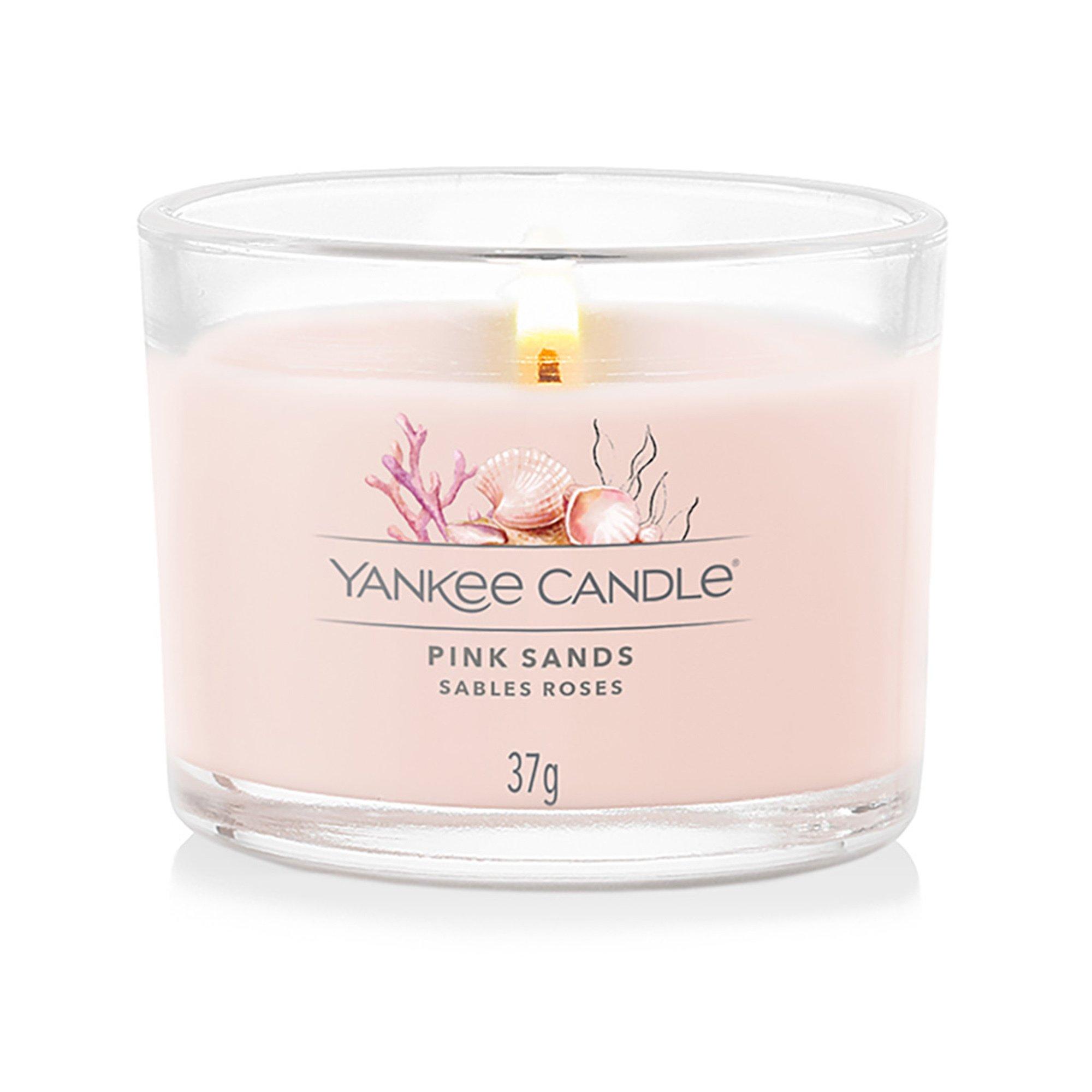 Yankee Candle Signature Bougie parfumée en verre Pink Sands 