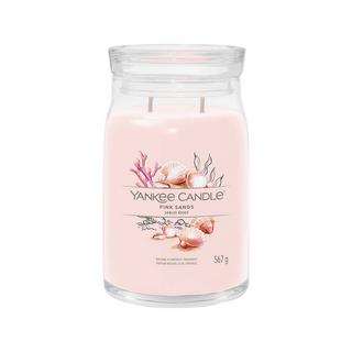 Yankee Candle Signature Bougie parfumée en verre Pink Sands 