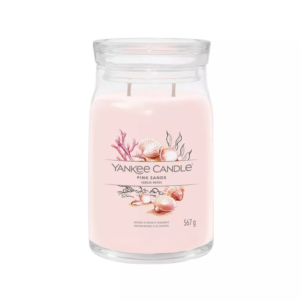 Yankee Candle Signature - Duftkerze im Glas, 368 g, Rosa 3