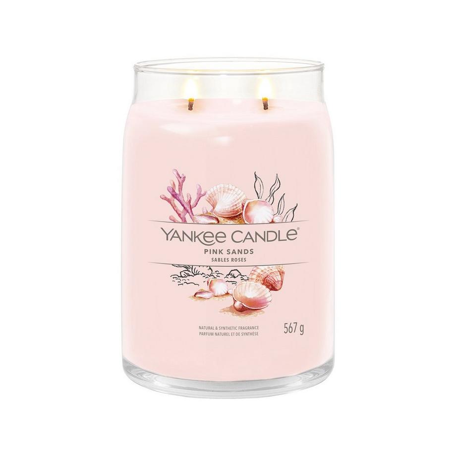 Yankee Candle Signature Candela profumata in vetro Pink Sands 