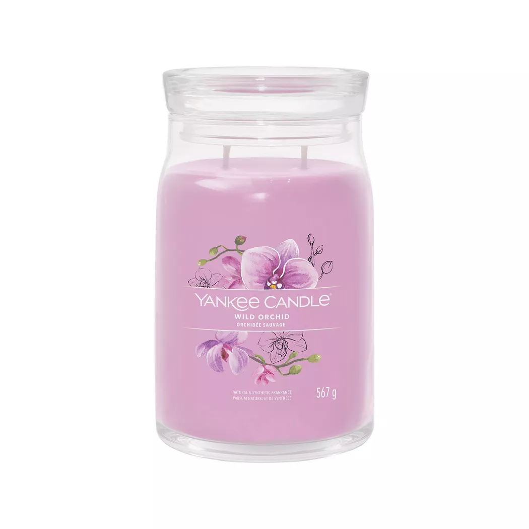 Yankee Candle Signature - Bougie parfumée en verre, 567G, Orchidée