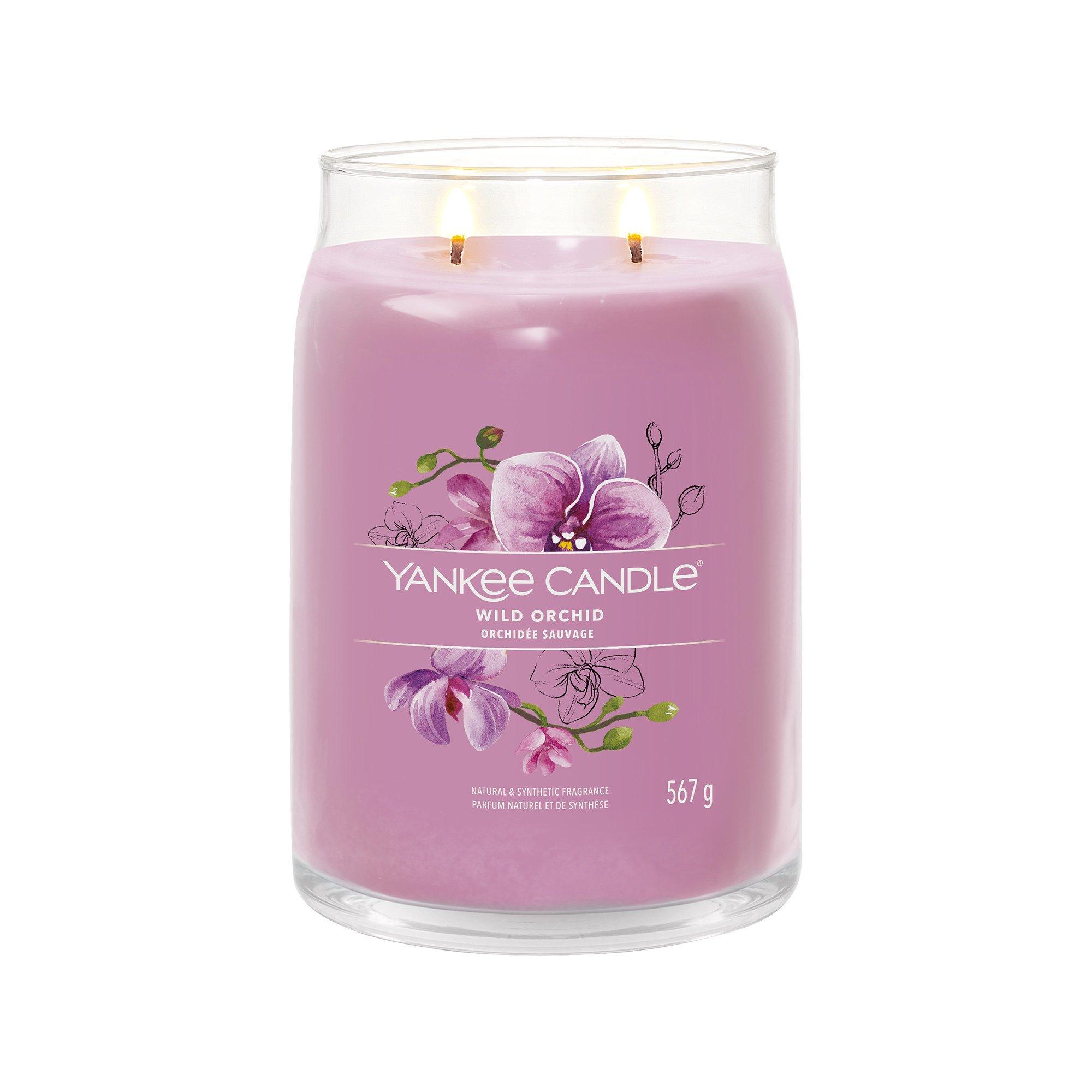 Yankee Candle Signature Candela profumata in vetro Wild Orchid 