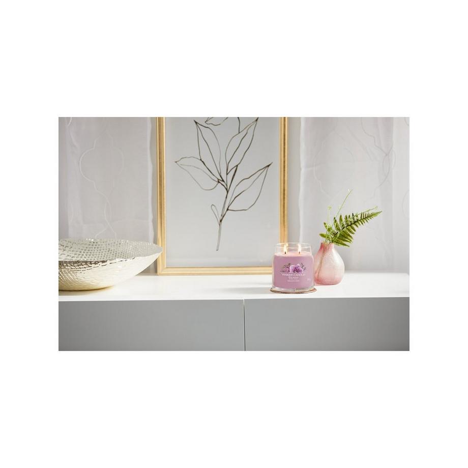 Yankee Candle Signature Bougie parfumée en verre Wild Orchid 