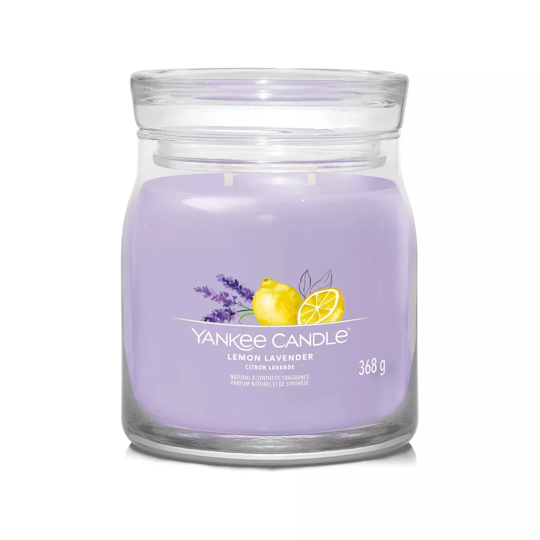 Yankee Candle Signature - Duftkerze im Glas, 368 g, Viola 2