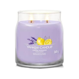 Yankee Candle Signature Bougie parfumée en verre Lemon Lavender 