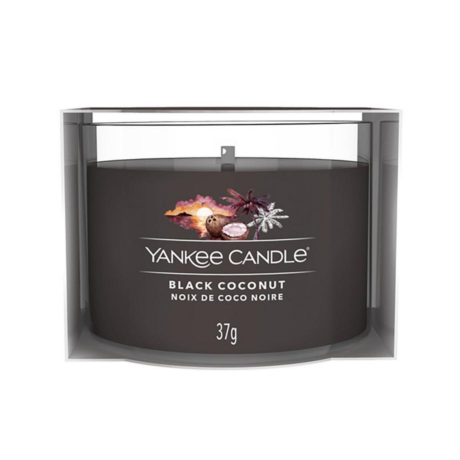 Yankee Candle Signature Bougie parfumée en verre Black Coconut 