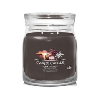 Yankee Candle Signature Bougie parfumée en verre Black Coconut 