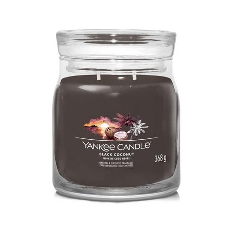 Yankee Candle Signature Candela profumata in vetro Black Coconut 