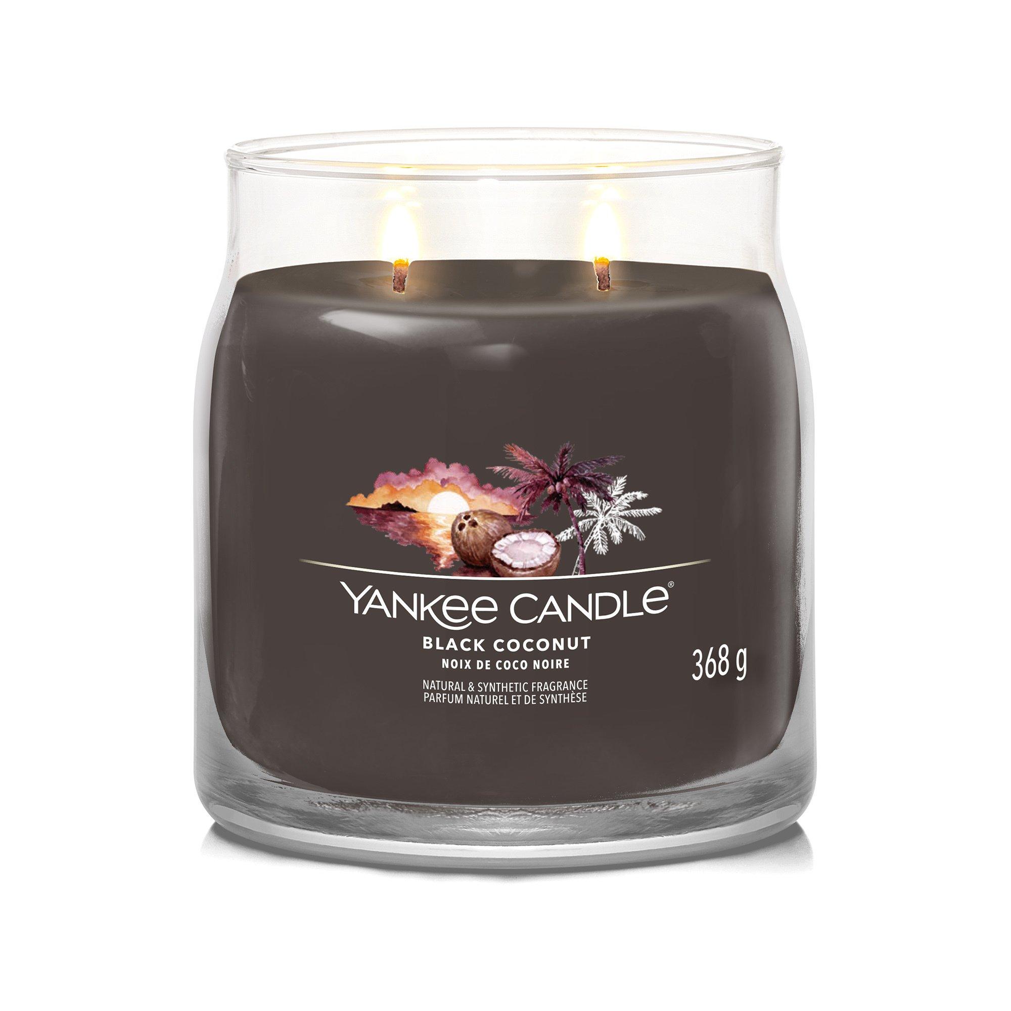 Yankee Candle Signature Candela profumata in vetro Black Coconut 
