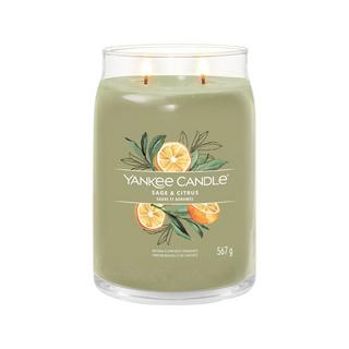 Yankee Candle Signature Candela profumata in vetro Sage & Citrus 