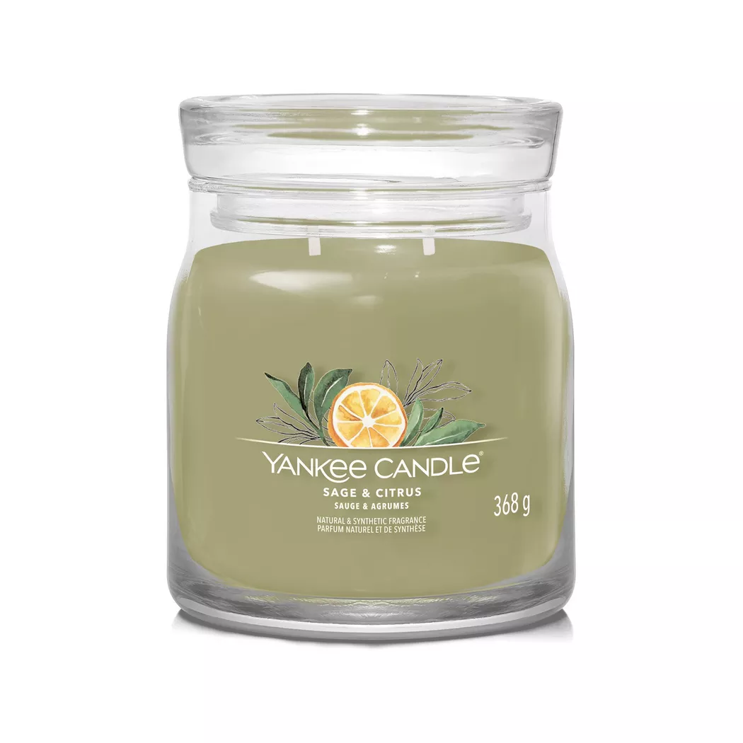 Yankee Candle Signature - Bougie parfumée en verre, 368 g, Willow Green