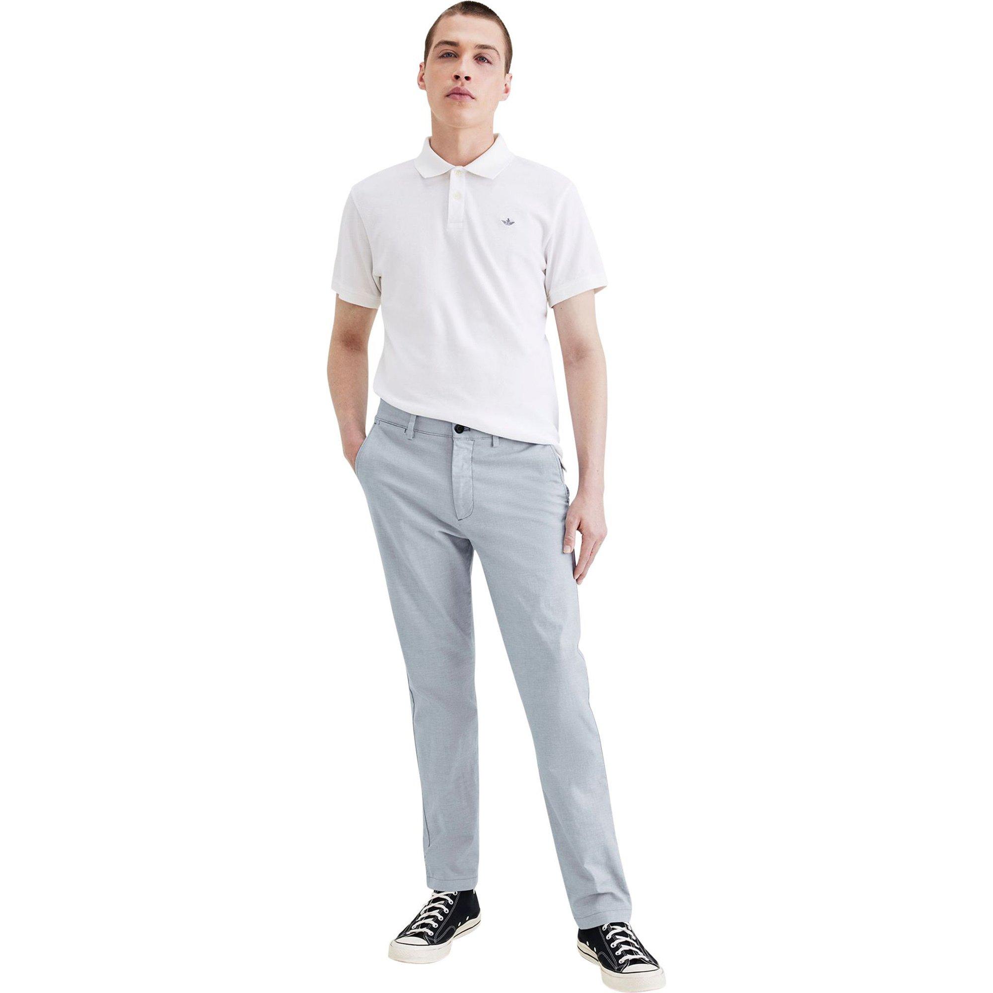 Image of Chinohose, Slim Fit Herren Blau L34/W34