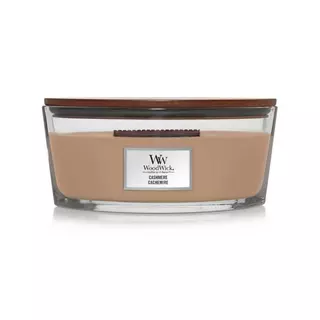 WoodWick Candela profumata in vetro Cashmere