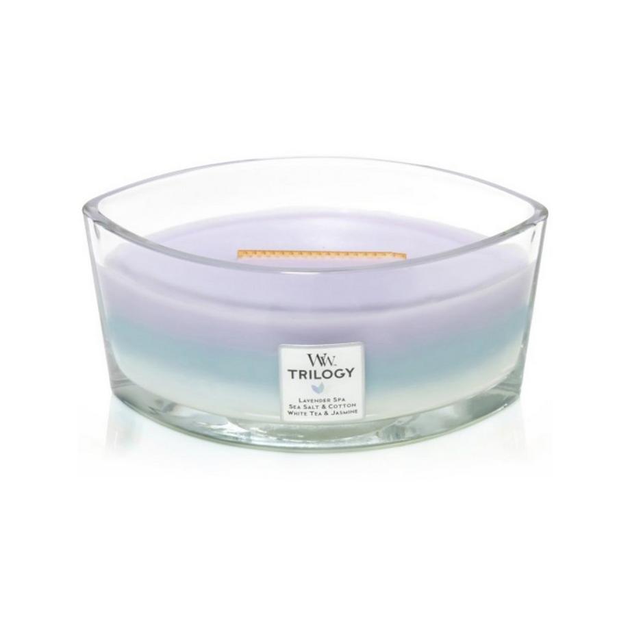 WoodWick Candela profumata in vetro Calming Retreat Trilogy 