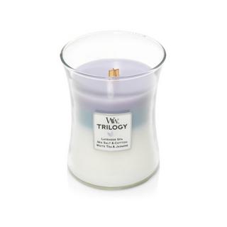 WoodWick Candela profumata in vetro Calming Retreat Trilogy 