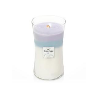 WoodWick Candela profumata in vetro Calming Retreat Trilogy 