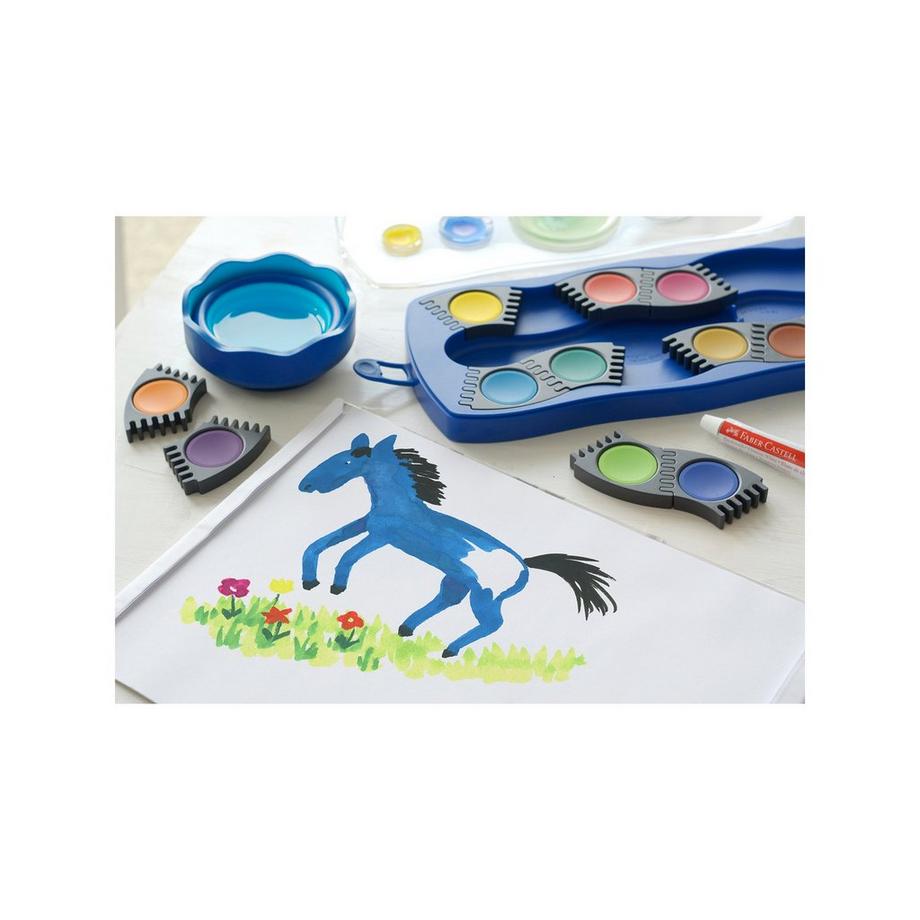 Faber-Castell Scatola colori a tempera con bianco coprente e pennello
 Connector 