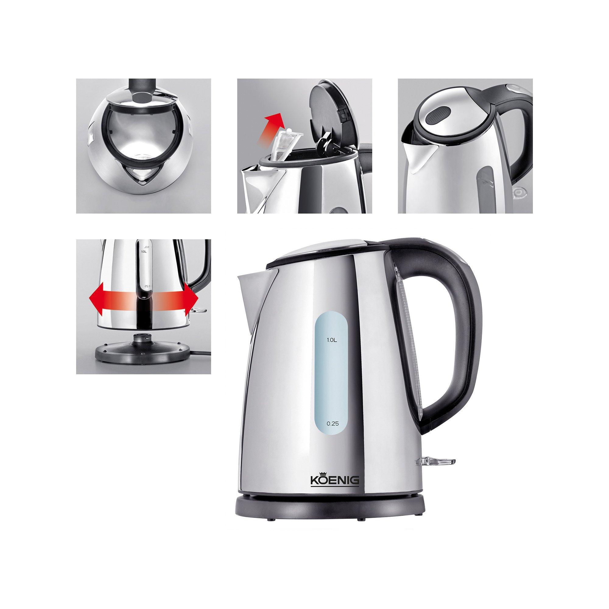 König Bouilloire électrique Chrome Line, 1 Lt 