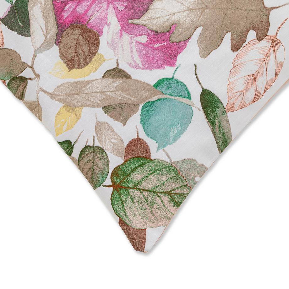 FAZZINI Blätterdruck Satin Kissenbezug  
