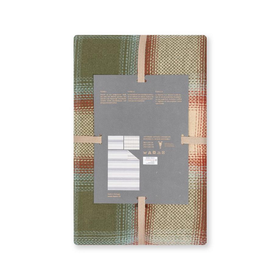 Manor Norwich Housse de couette en flanelle à carreaux  