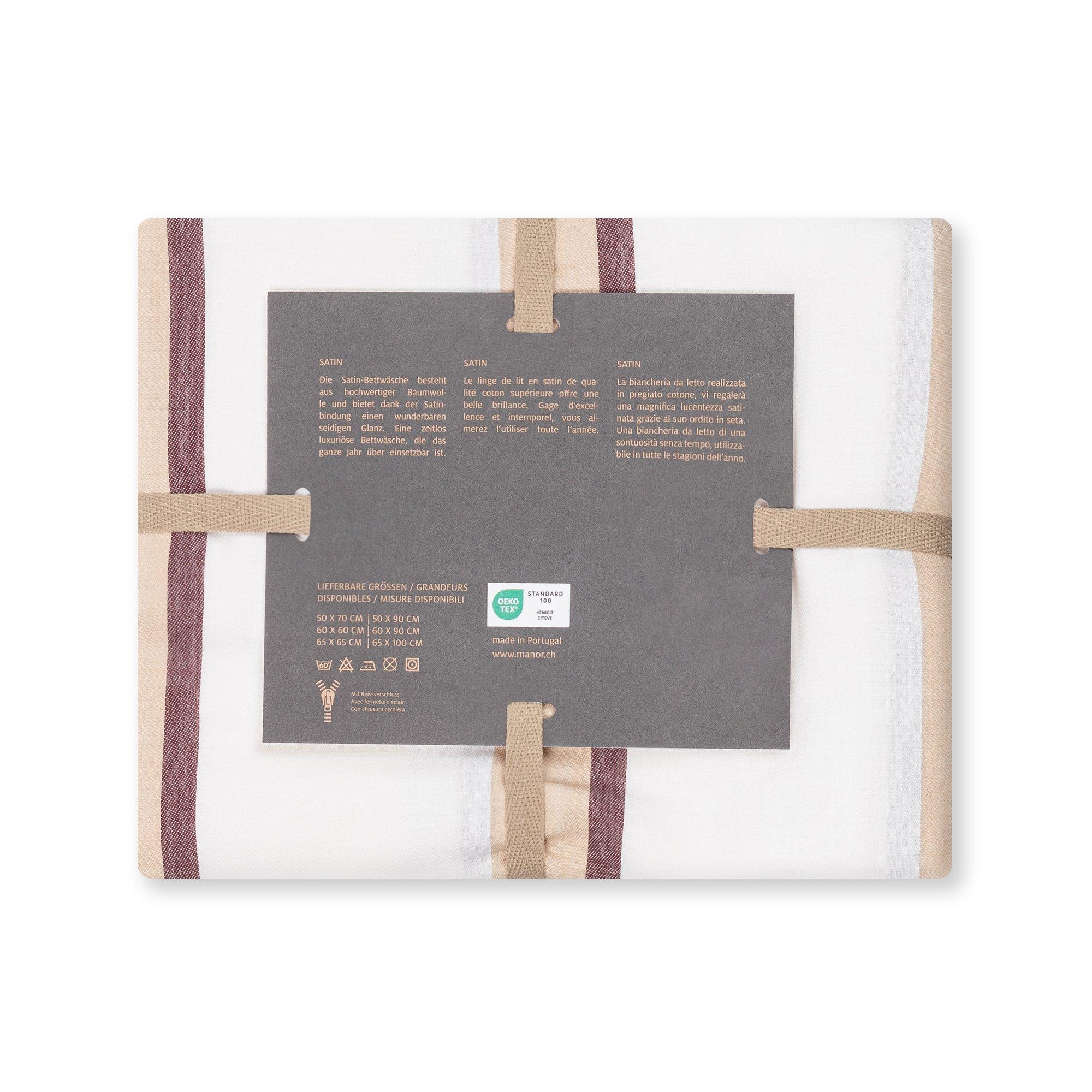 Manor Trieste Taie d'oreiller rayée  