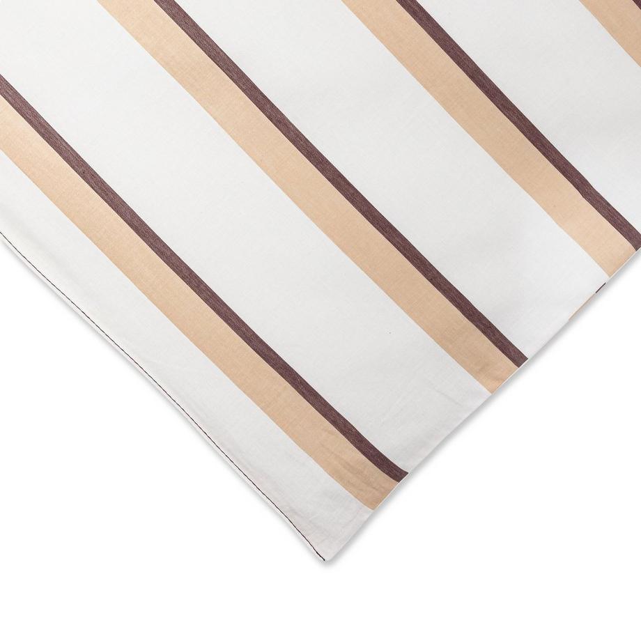 Manor Trieste Gestreifter Satin Duvetbezug  