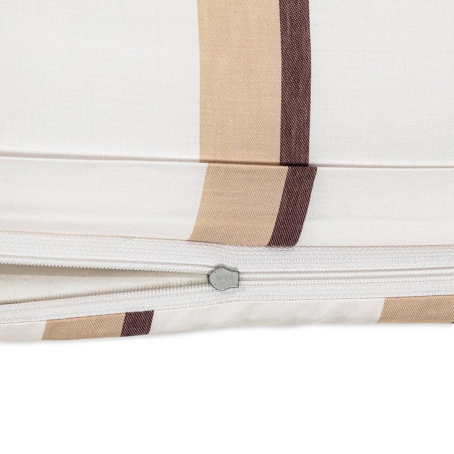 Manor Trieste Gestreifter Satin Duvetbezug  