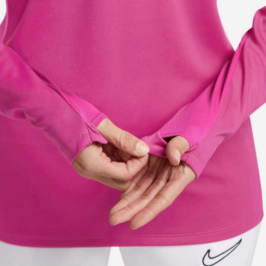 NIKE W NK DF ACD23 DRIL TOP BD T-shirt girocollo, maniche lunghe 