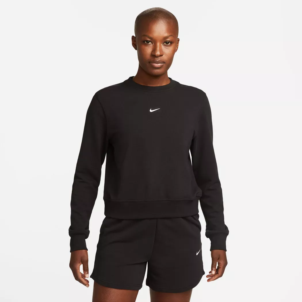 Nike - Pullover, Regular Fit, langarm, W Nk One Df Crew Lbr, XS, Black