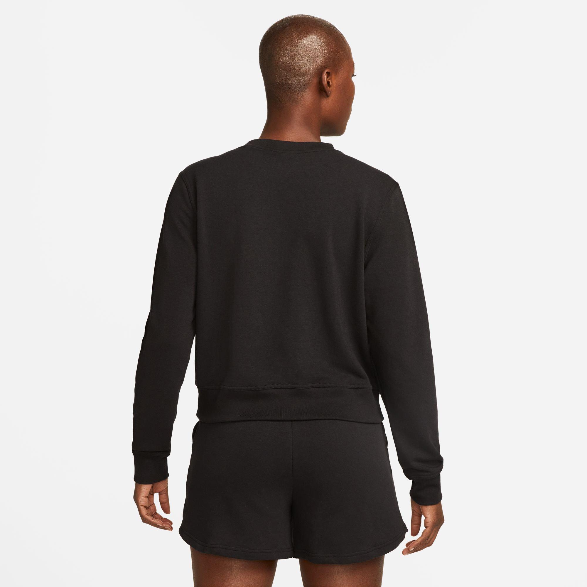 NIKE W NK ONE DF CREW LBR Pullover, Regular Fit, langarm 