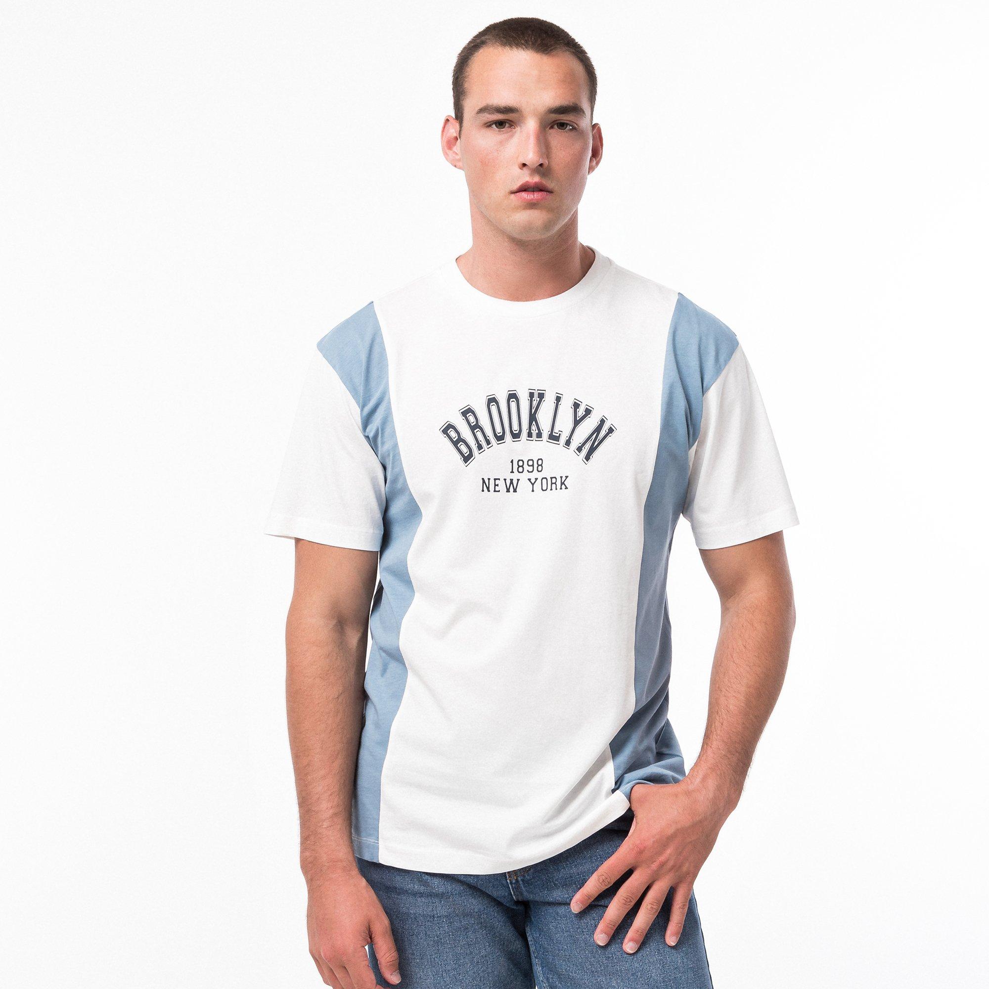 Image of T-shirt Herren Weiss Bunt L