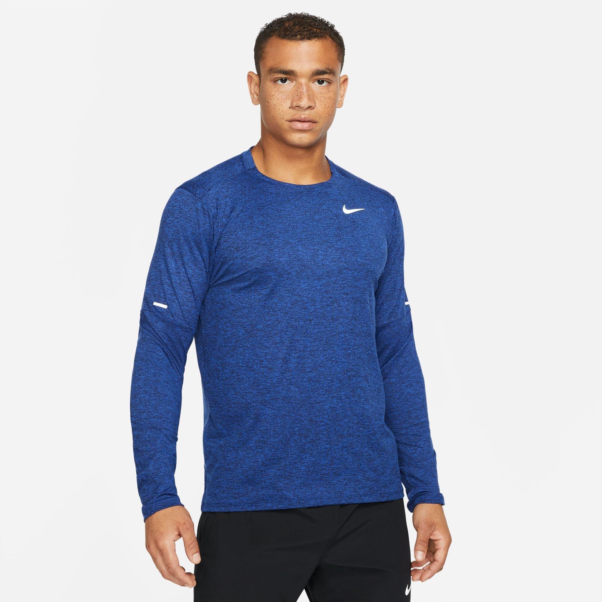 NIKE M NK DF ELMNT CREW T-Shirt, Rundhals, langarm 