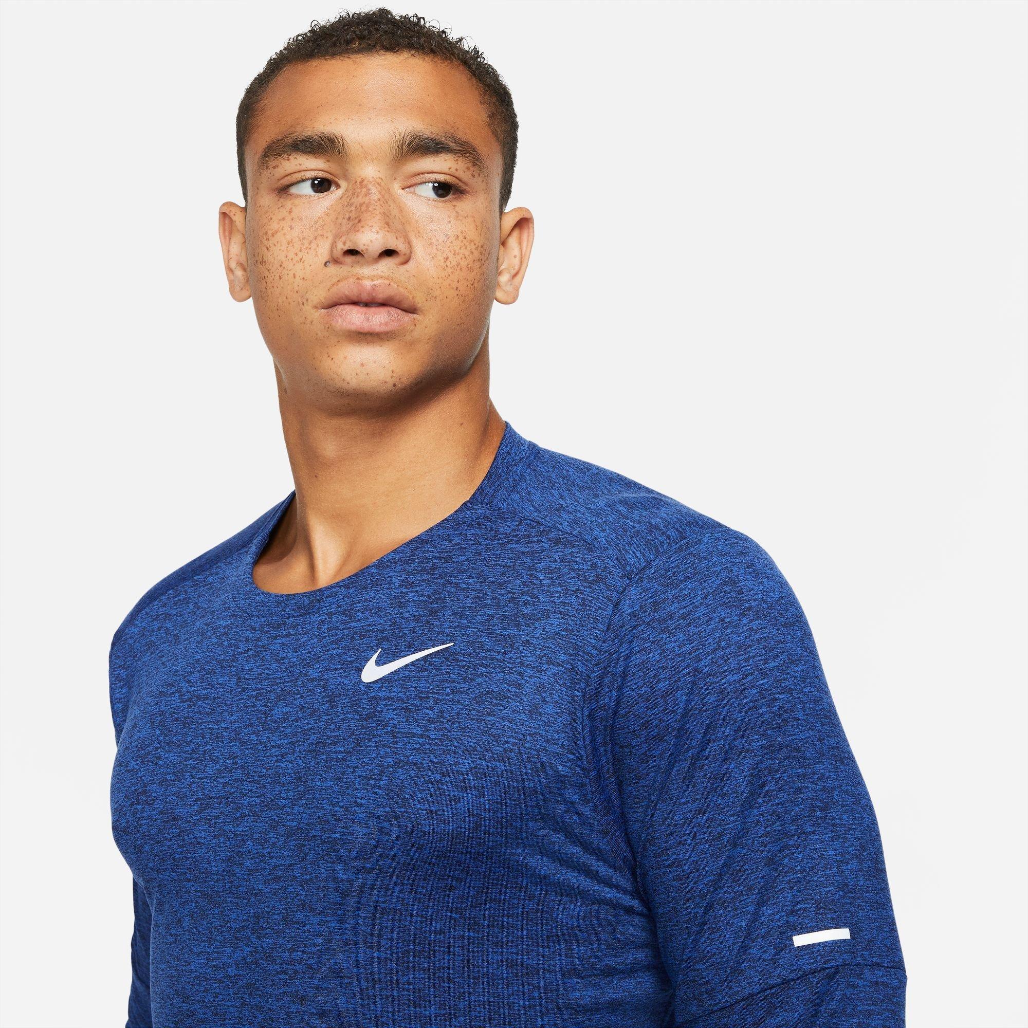 NIKE M NK DF ELMNT CREW T-shirt, col rond, manches longues 