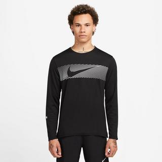 NIKE M NK DF UV MILER TOP LS FLASH T-shirt girocollo, maniche lunghe 