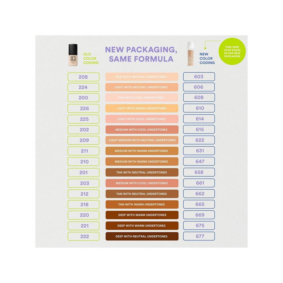 3INA  The 3 in 1 Foundation 612 