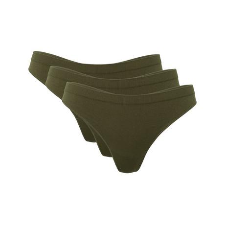 Only Lingerie Vicky Rib Sless Thong 3-Pack Triopack, String 