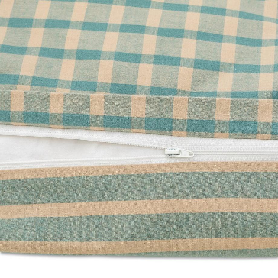 Manor Cartiff Flanell Gestreifter Kissenbezug  