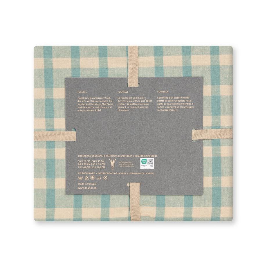 Manor Cartiff Flanell Gestreifter Kissenbezug  