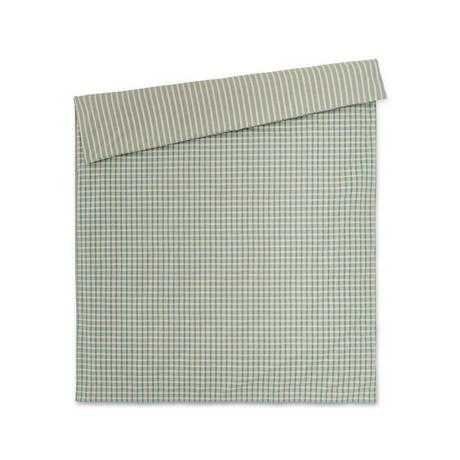 Manor Cartiff Housse de Couette Flanelle Rayée Carreaux  