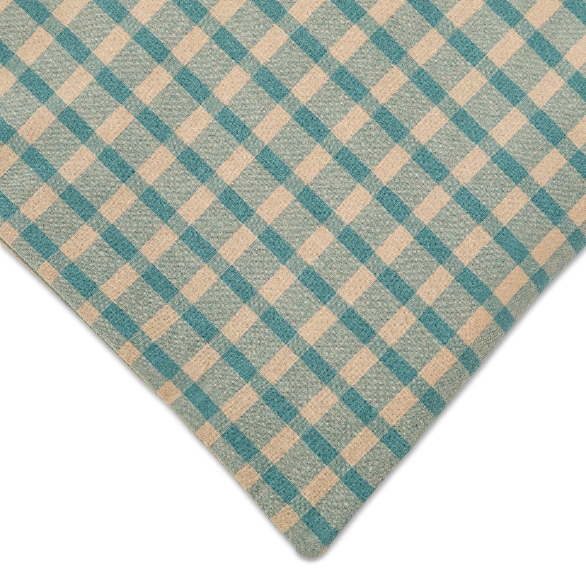 Manor Cartiff Housse de Couette Flanelle Rayée Carreaux  