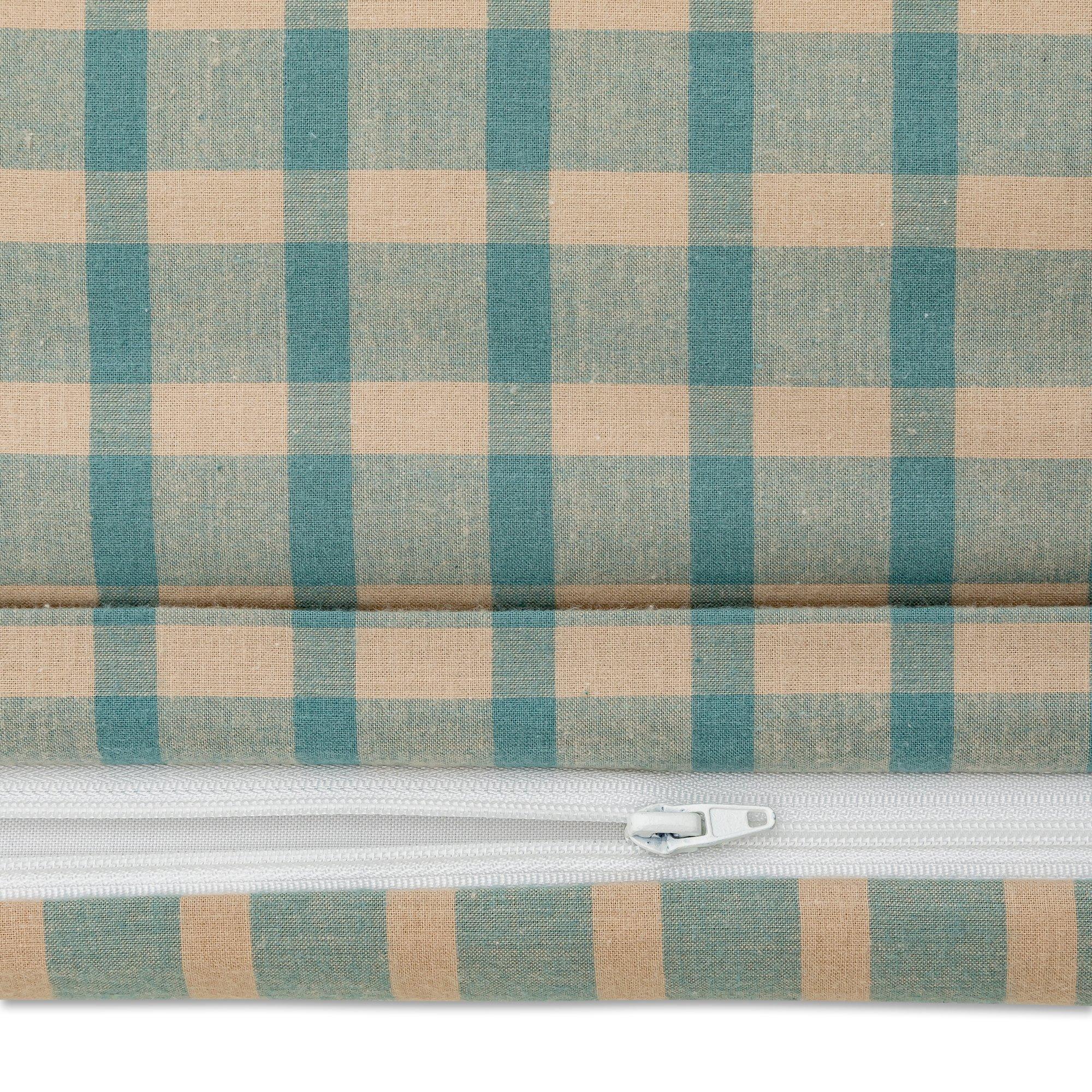 Manor Cartiff Housse de Couette Flanelle Rayée Carreaux  