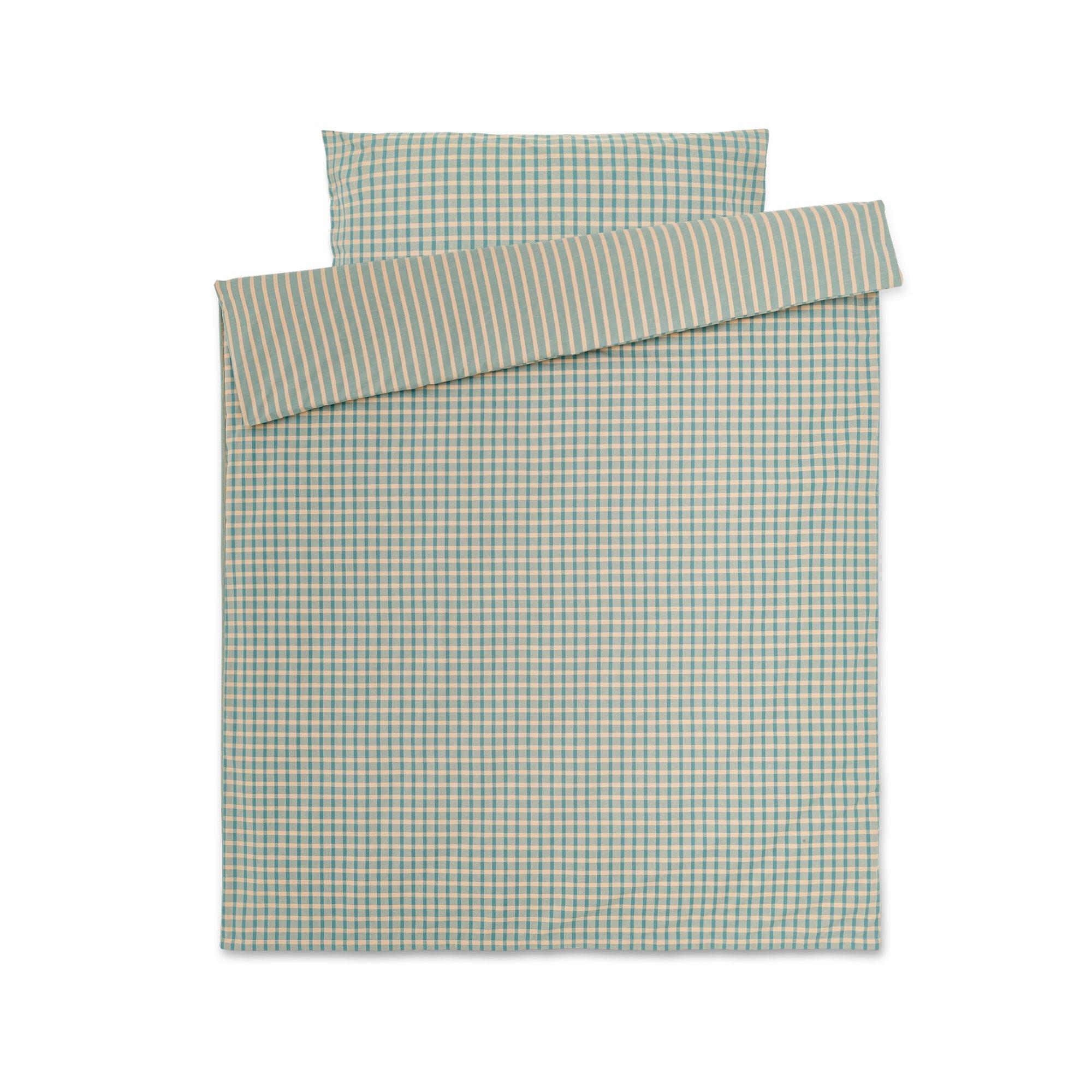 Manor Cartiff Housse de Couette Flanelle Rayée Carreaux  