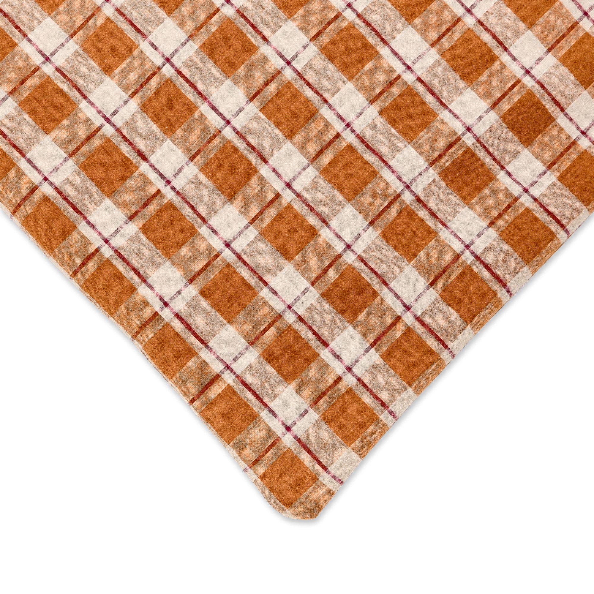 Manor Leeds Housse de couette en flanelle à carreaux  